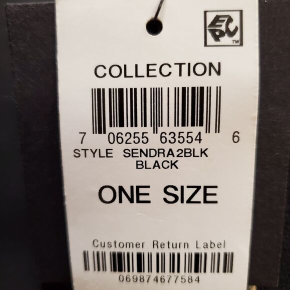 Black Saddlebag Style Crossbody Chain Strap Purse by INC International Concepts - Picture 8 of 9